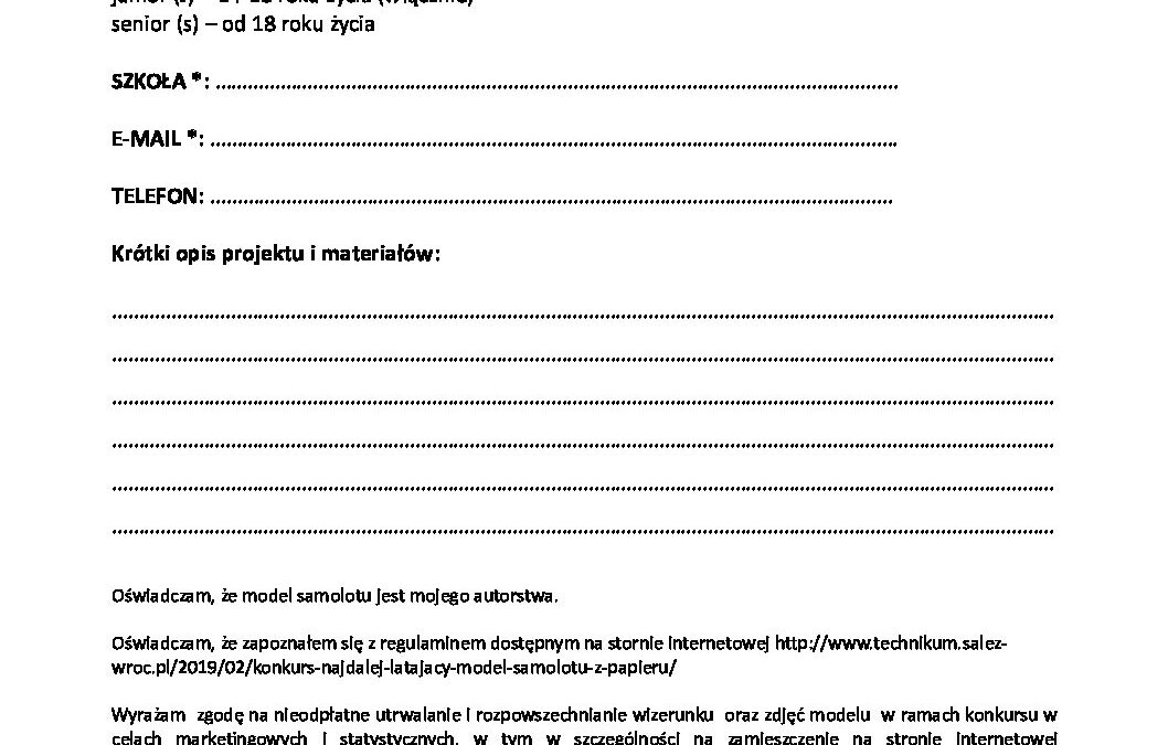 2019_KONKURS_formularz_zgloszeniowy_model_samolotu_z_papieru