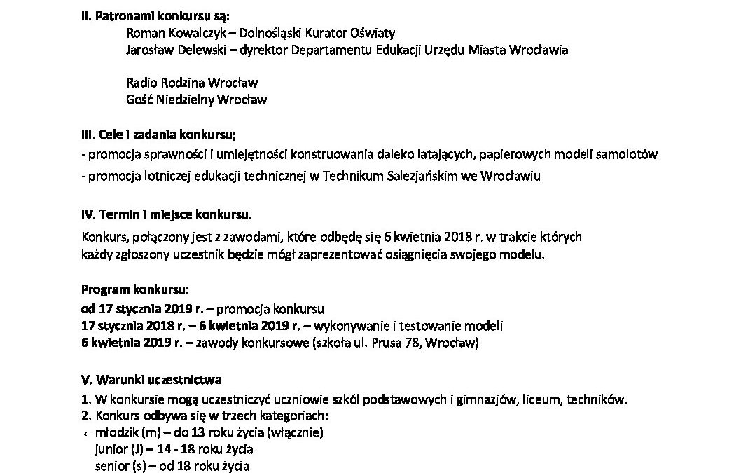 2019_REGULAMIN_KONKURS_Najdalej_Latajacy_Model_Samolotu_z_Papieru